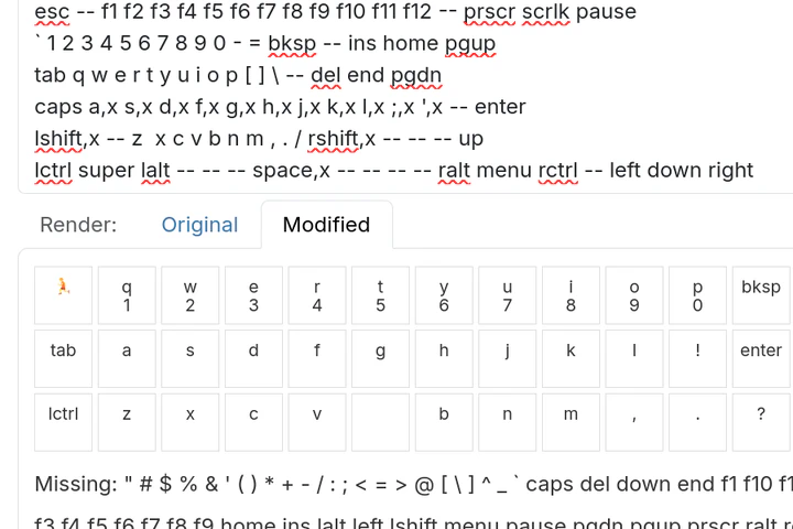 Keyboard layout reducer